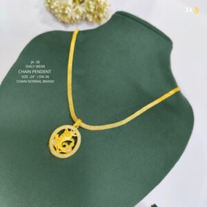1 Gram Gold Plated   Best Quality GANESH JI Chain Pendant  - DN 36