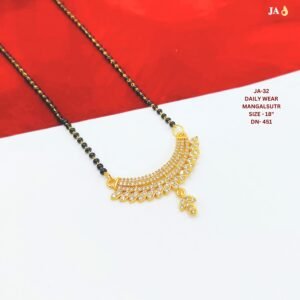 Elegant Short Mangalsutra  18" Inch -DN 451
