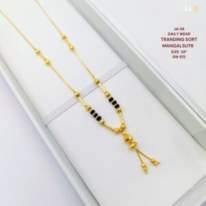 Micro Gold Plated Daily Wear Mangalsutra (18") - DN 572