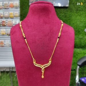 Elegant Daily Wear 18-Inch Gold-Plated Mangalsutra DN 1547