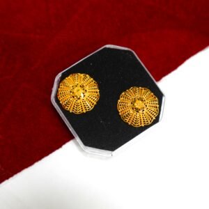 Simple Gold Tops Earrings Daily Use DN-1651