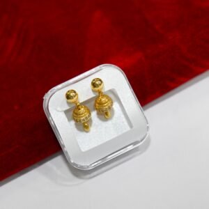 Gold Polish  Jhumka EarringsDaily Use DN-1662