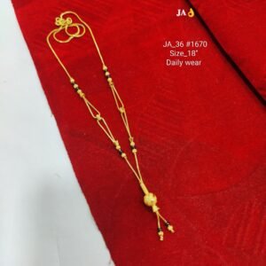 Micro Gold Plated Daily Wear Mangalsutra (18") - DN-1670