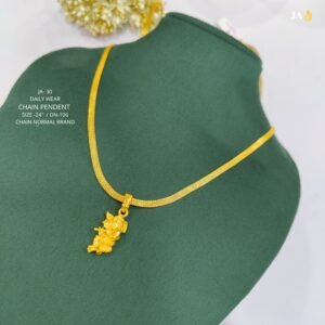 Micro Gold Plated Ganesh Ji Pendant - DN 106