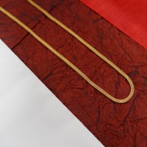 Premium Quality 3 Line Gold Polish Chain DN -1698