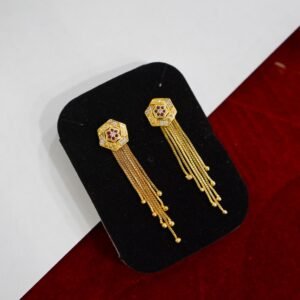 Stone-Studded Sui Dhaga Earrings DN-1684