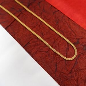 Premium Quality 3 Line Gold Polish Chain DN -1692