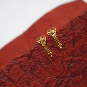 Simple Gold Tops Earrings Daily Use DN- 1705