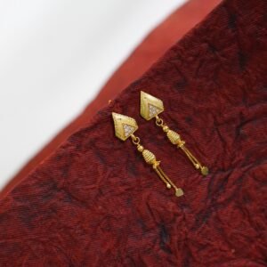Simple Gold Tops Earrings Daily Use DN- 1710