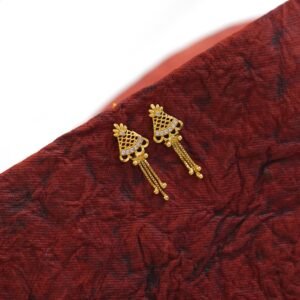 Simple Gold Tops Earrings Daily Use DN- 1711