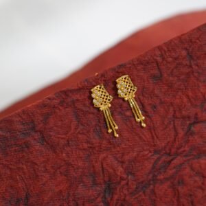 Simple Gold Tops Earrings Daily Use DN- 1712