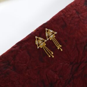 Simple Gold Tops Earrings Daily Use DN- 1717