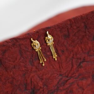 Simple Gold Tops Earrings Daily Use DN- 1720