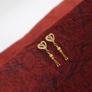Simple Gold Tops Earrings Daily Use DN- 1723