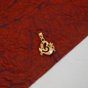 Micro Gold Plated Om Pendant - DN  1757