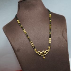 Elegant Daily Wear 18-Inch Gold-Plated Mangalsutra DN :-1766