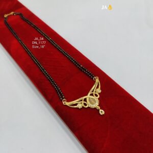 One Gram Gold Plated Daily Wear Mangalsutra DN - 1177 AD STONE