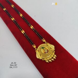 One Gram Gold Plated Daily Wear Mangalsutra DN -  1177 MINA WORK