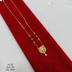 Micro Gold Plated Daily Wear Mangalsutra (18") - DN-1439