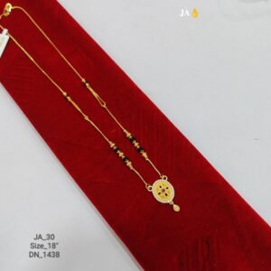 Micro Gold Plated Daily Wear Mangalsutra (18") - DN-1438