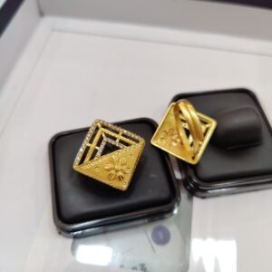 Designer Square Shape Gold Ring – Traditional Touch DN-06