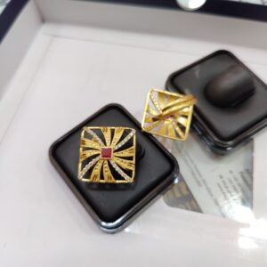 Designer Square Shape Gold Ring – Traditional Touch DN-08