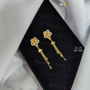 Gold-Toned Dangle Earrings DN-1956