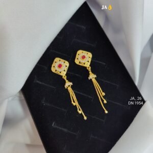 Gold-Toned Dangle Earrings DN-1954