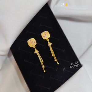 Gold-Toned Dangle Earrings DN-1951