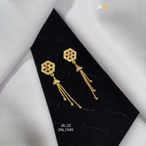 Gold-Toned Dangle Earrings DN-1949