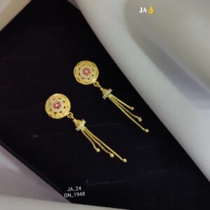 Gold-Toned Dangle Earrings DN-1948