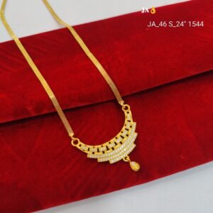 Antique Style Ethnic Pendant Set with Gold Finish Chain DN- 1544