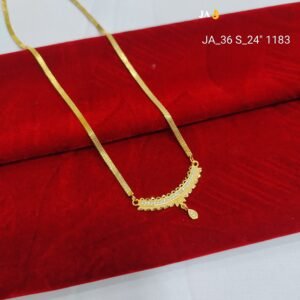 Antique Style Ethnic Pendant Set with Gold Finish Chain DN- 1183