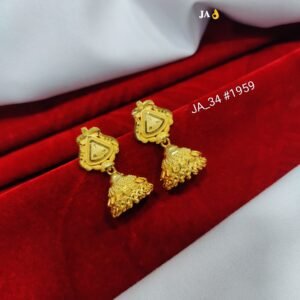 Classic Daily Wear Gold Polish Jhumka DN- 1959