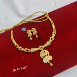 Royal Elegance Gold Finish Necklace DN-158