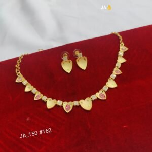 Royal Elegance Gold Finish Necklace DN-162