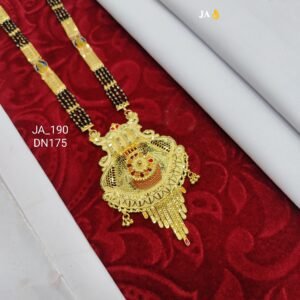 One Gram Gold Plated Party Wear Mangalsutra DN -175