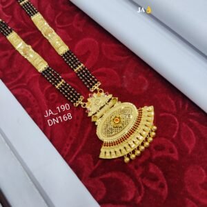 One Gram Gold Plated Party Wear Mangalsutra DN - 168
