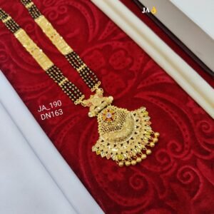 One Gram Gold Plated Party Wear Mangalsutra DN - 163