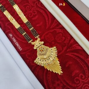 One Gram Gold Plated Party Wear Mangalsutra DN - 165