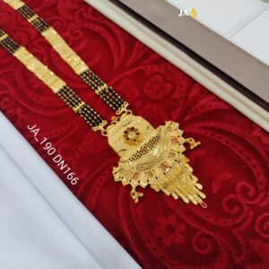 One Gram Gold Plated Party Wear Mangalsutra DN - 166