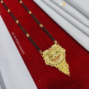One Gram Gold Plated Party Wear Mangalsutra DN -220
