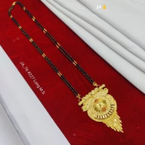 One Gram Gold Plated Party Wear Mangalsutra DN -227