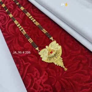 One Gram Gold Plated Party Wear Mangalsutra DN - 206