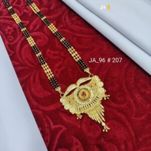 One Gram Gold Plated Party Wear Mangalsutra DN - 207