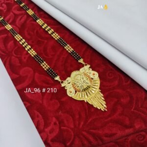 One Gram Gold Plated Party Wear Mangalsutra DN - 210