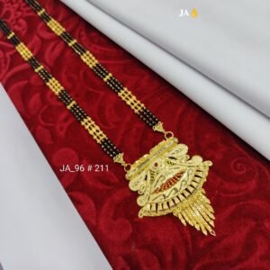 One Gram Gold Plated Party Wear Mangalsutra DN - 211