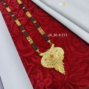 One Gram Gold Plated Party Wear Mangalsutra DN - 213