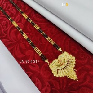 One Gram Gold Plated Party Wear Mangalsutra DN - 217