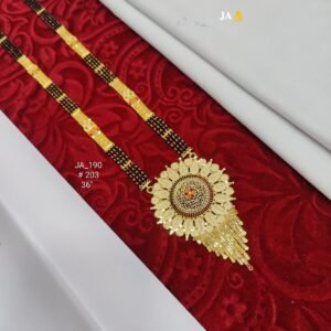 One Gram Gold Plated Party Wear Mangalsutra DN - 203